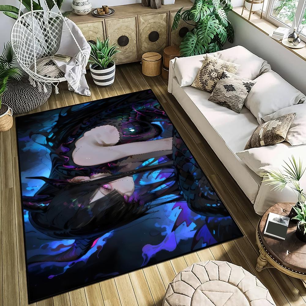 Anime-Mädchen H-Horn Kleiner Teppich Nachttisch Küche Bad Wohnen Zuhause Haus Schlafzimmer Fußmatte Fußabtreter Teppich Dekoration