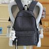 Schoolbag New Mori Plaid School Bag Student Party Korean High Value Casual Backpack Large Capacity Lightweight Backpack