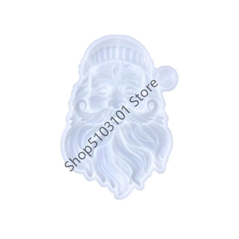 

X6HE Santa Resin Mold Christmas Stereo Silicone Molds Epoxy Casting Mould for Wall Hanging Mount Decor DIY Crafts