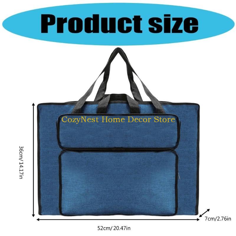92MF Borsa Portatile per Pittura ad Acquerello Borsa per Disegno Borsa per Trasporto Custodia Organizer Piccolo Fascicolo per Arte con Manico Per Opere d'Arte Tela