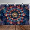 Böhmische Mandala Wandbehang Tapisserie Perfekt für Schlafzimmer Wohnzimmer Dekor und Ethnische Wohnakzente Tolles Geschenk