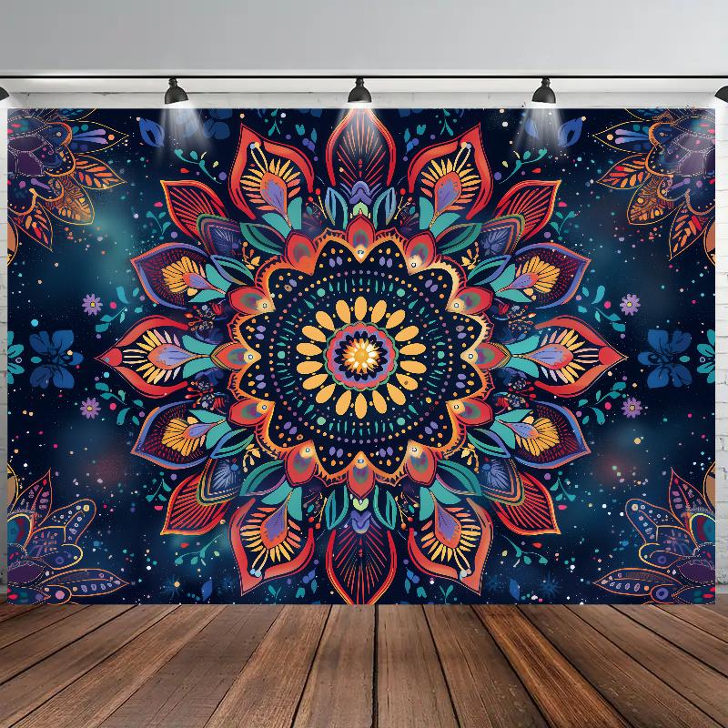 Bohemian Mandala Wall Hanging Tapestry Perfect for Bedroom Living Room Decor and Ethnic Home Accents Great Gift