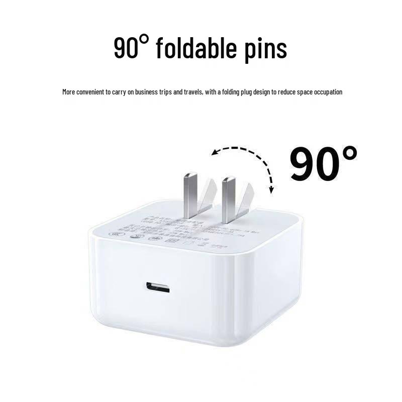 Apple-Compatible 17W PD Charger & Fast Charging USB-C Braided Cable Set