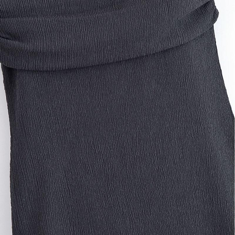 Kaslead New Women Clothes Western Style Fashion Slim Fit Wrap-around off-Shoulder Midi Dress 9144303