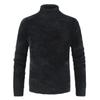 Fashion Casual High Collar Mohair Sweater Men'S Long Sleeved Sweater