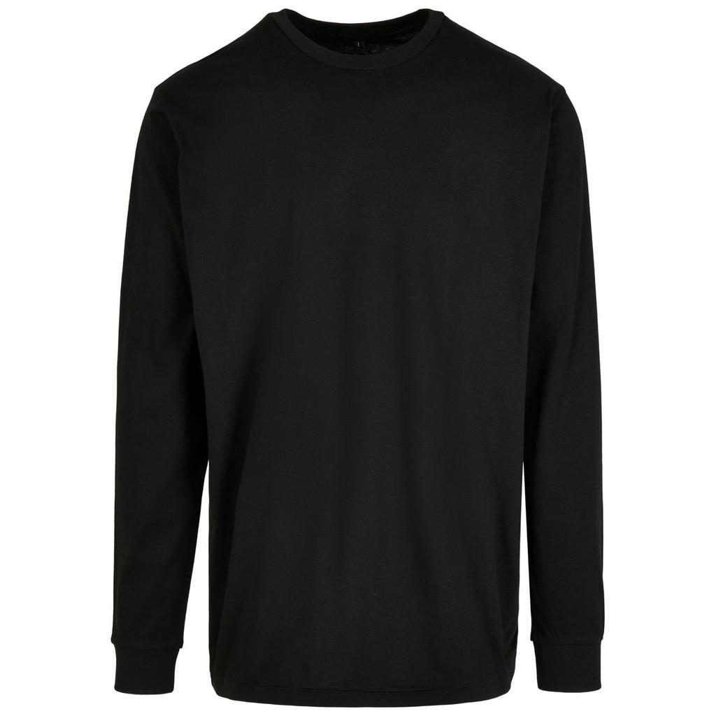Build Your Brand Unisex Adult Organic Ribbed Cuff Long-Sleeved Sweatshirt