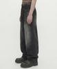 Dideobeulyueseui Structure Balloon Denim Pants (Black)