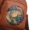 Damski plecak podróżny z nadrukiem PU, duża pojemność, wielofunkcyjny, na ramię, crossbody