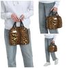 Leopard Skin Insulated Lunch Bag for Kids School Cooler Thermal Food Box Tote Leakproof Lunch Boxes Container