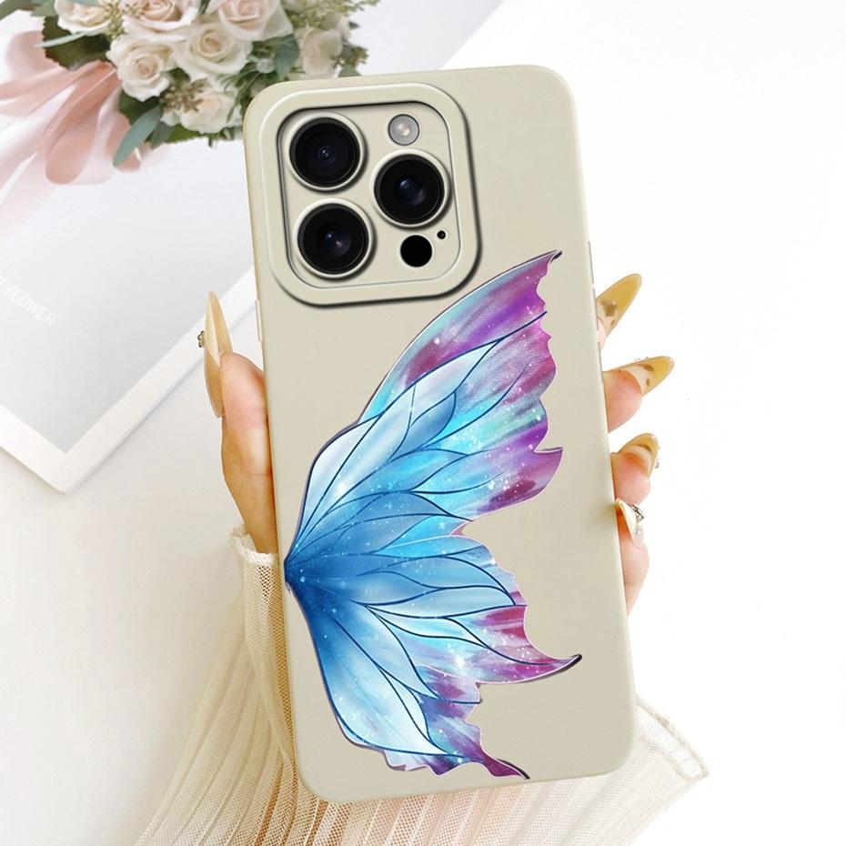 Cute Printed Phone Case For iPhone 16 Pro Max iPhone16 16Pro Soft Silicone Shockproof Cases For iPhone 16ProMax Covers Bumpers