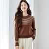 Srcr Women's Fair Isle 100% Cashmere Sweater