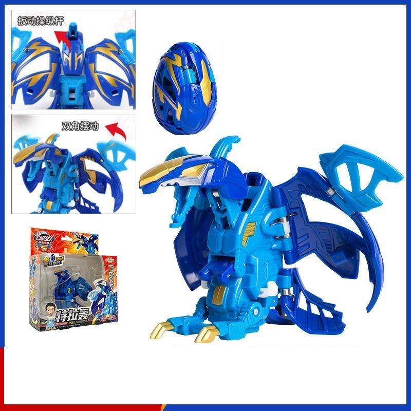 Hallo Carbot Egg Anime-Verformungsspielzeug Automatische Transformation Dinosaurier-Ei Jungen Roboter Tyrannosaurus Pterodactylus Spielzeug Kindergeschenk