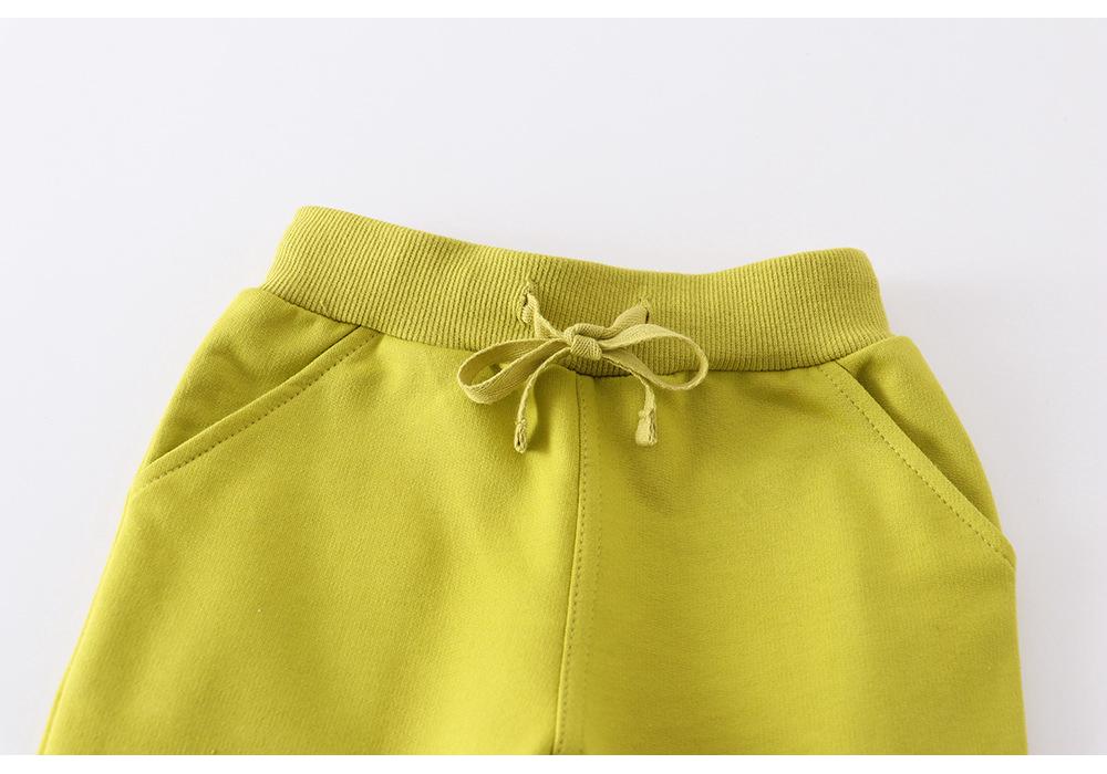 Toddler Girls' Cotton Terry Sweatpants - European and American Style Autumn Wear
