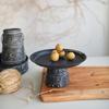 Wrought Iron Tall Tray Old Retro Gray Bread Fruit Plate Storage Tray Still Life Gourmet Photography Dessert Table