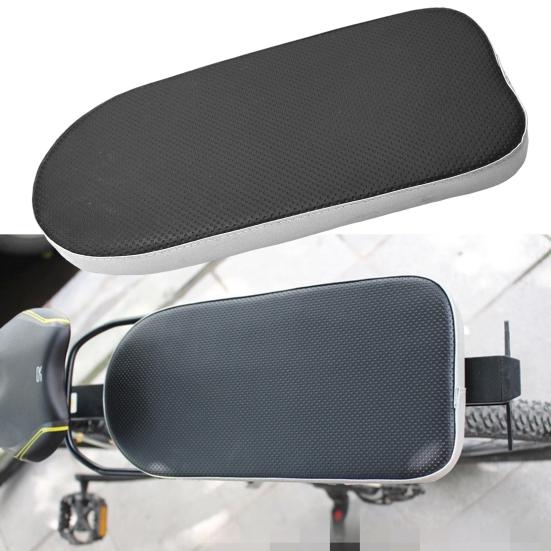 Bicycle Back Seat Cushion Thickened Sponge Stability Black Buckles Bike Seat Plate Cycling Supplies