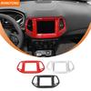High-quality Navigation GPS Panel Trim Dashboard Console Decoration Ring for Jeep Compass 8.4 Inch Screen  2017-2020