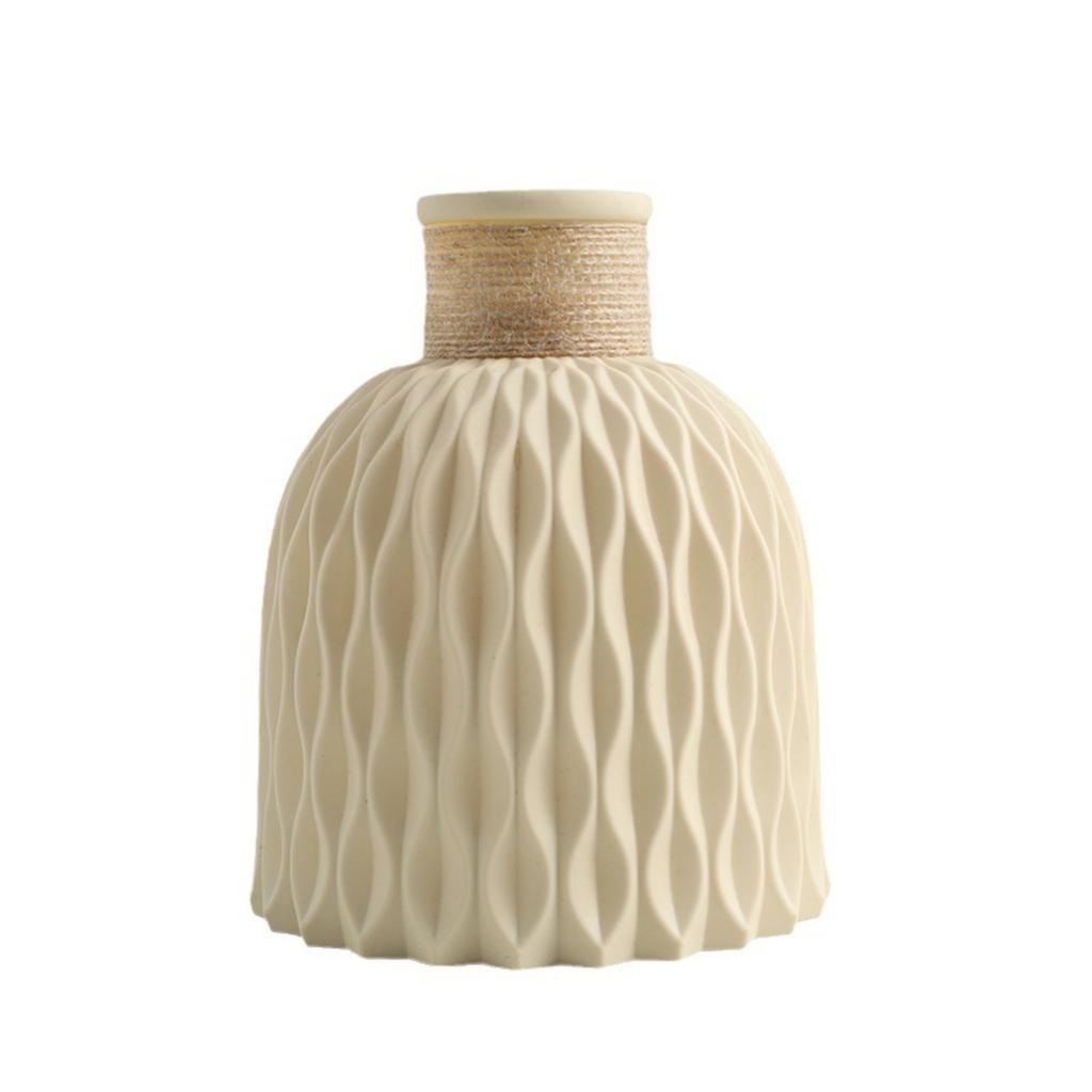 Water Ripple Plastic Vase & Planter Home Decor Ornamental Flower Pot