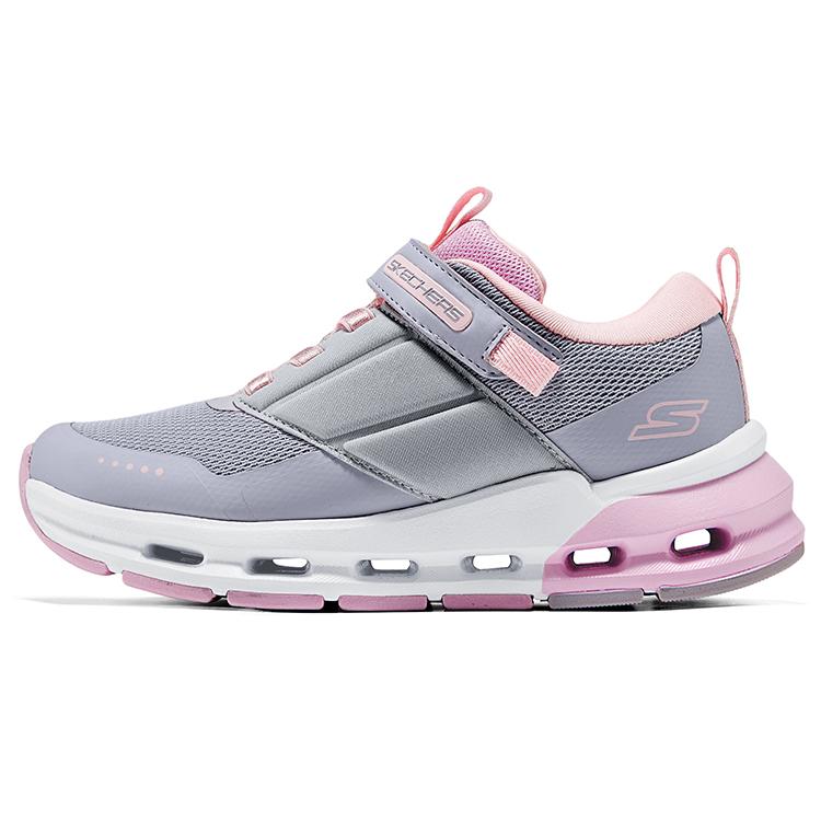Skechers Girls Comfortable Versatile Outdoor Velcro Durable Breathable Non-Slip Low-Top Casual Shoes Kids sneaker Pink Purple 303652L-LVLP 30