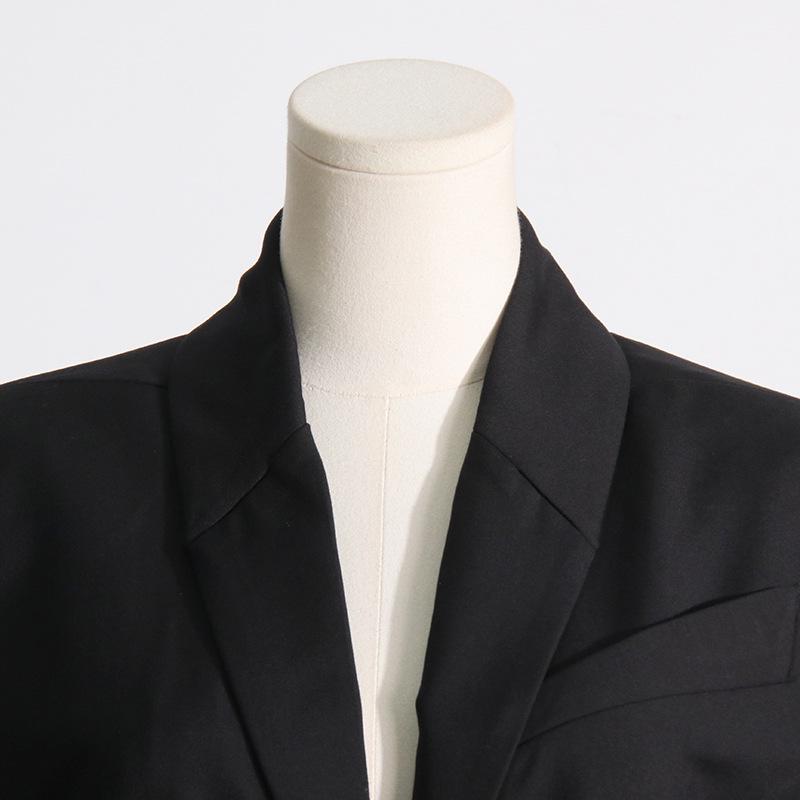 2025 Spring Trend: High-Grade V-Neck Mesh Hot Girl Suit Jacket for Women