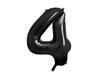 Foil Balloon Number 4 Black, 86Cm