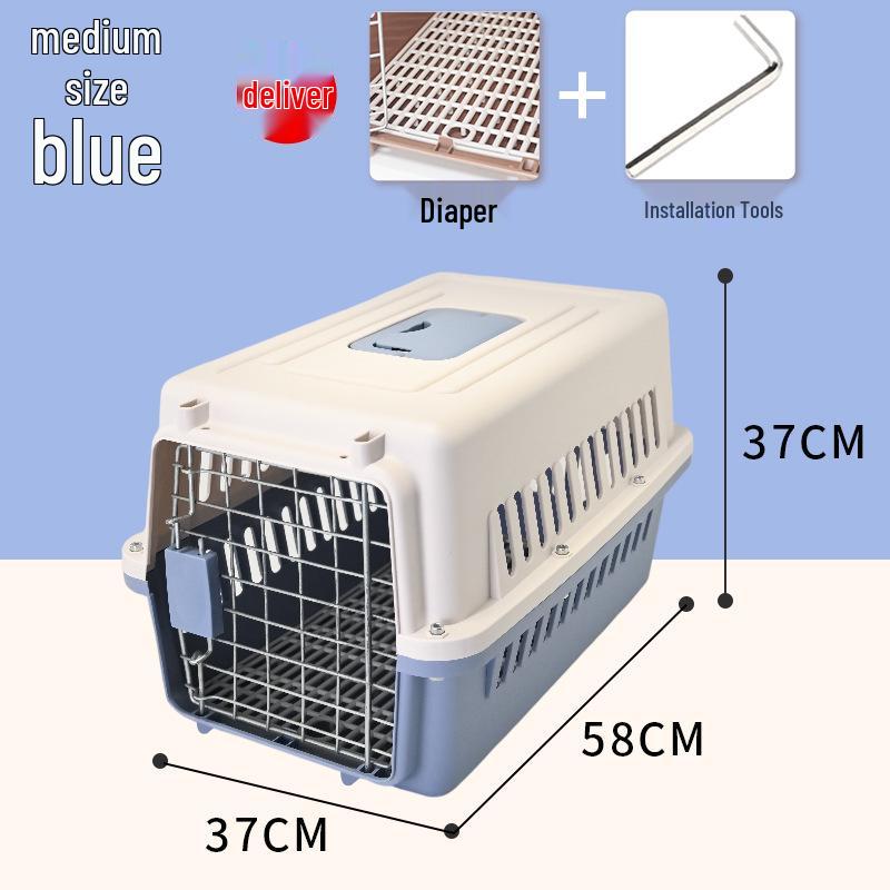 Tragbare Air China Haustiertransportbox: Katzen- & Hundekäfig für Reisen