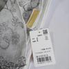 Used Virens Light Gray Embroidered Stole Cotton Linen