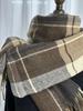 Autumn & Winter Retro Color Block Scarf - Trendy, Elegant Imitation Cashmere Shawl