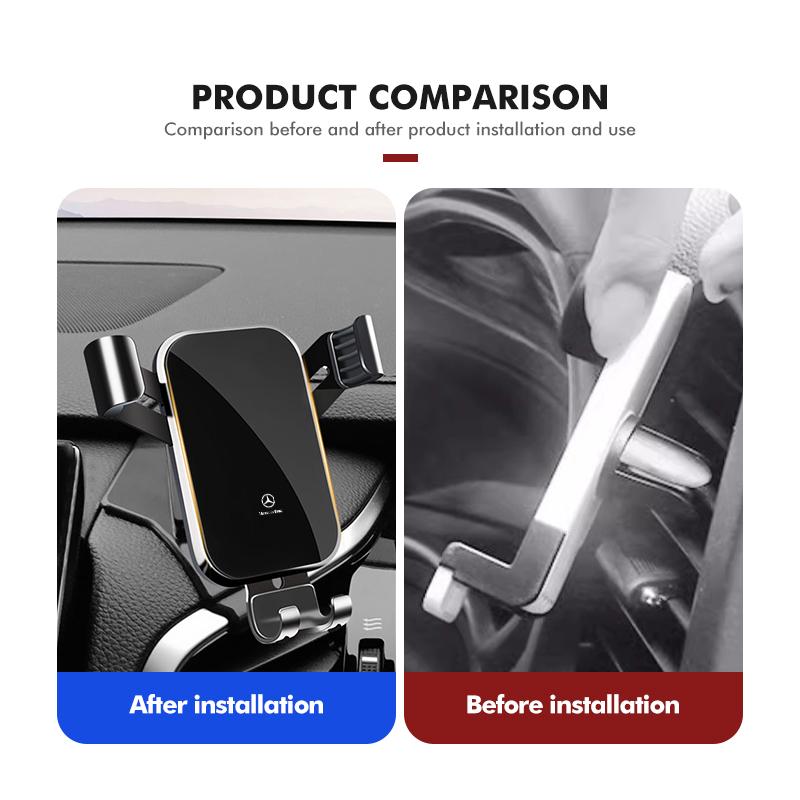 Car Phone Holder Air Outlet Gravity Sensor GPS Support Stand For Mercedes Benz W211 W124 W176 W177 C180 C200 C260 C300 GLC CLE BG1