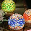 USB Charging Touch Tri Color Endless Dimming Baroque Nightlight Charging Table Lamp Decorative Glass Lamp
