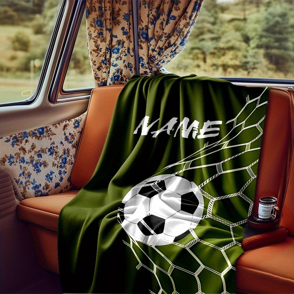 Soccer Ball Net Goal Name Rv Blanketcustomize Your Name Lightweight Comfortable And Stylish Blanket For Rv Travel Bed Home Chair Office Sofa And Rv