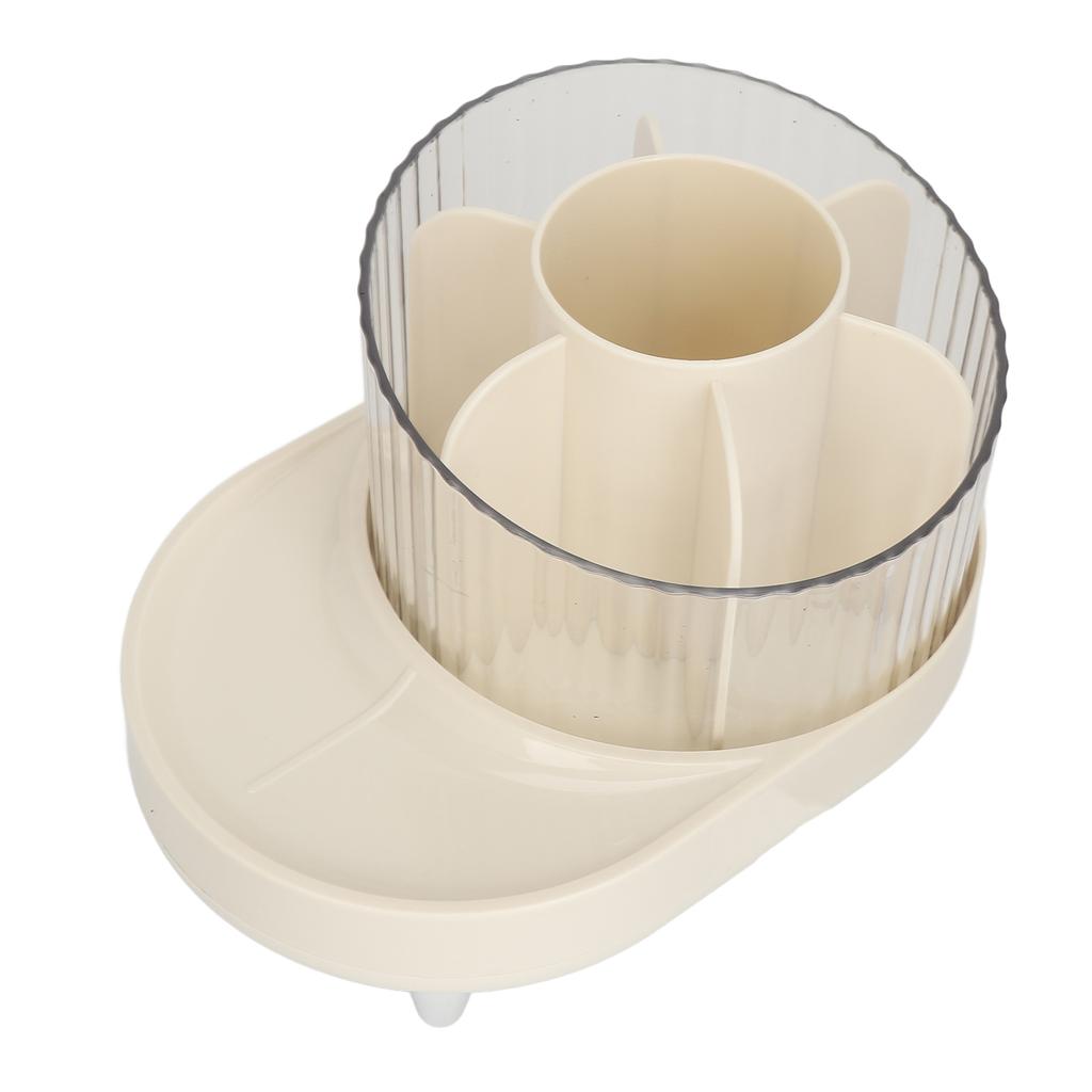 Makeup Brush Holder Case Multi Grids Rotating Cosmetic Brushes Storage Box for Pen Lipstick