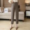 Women's High Waist Slimming Drapey Cropped Pants for Spring/Autumn
