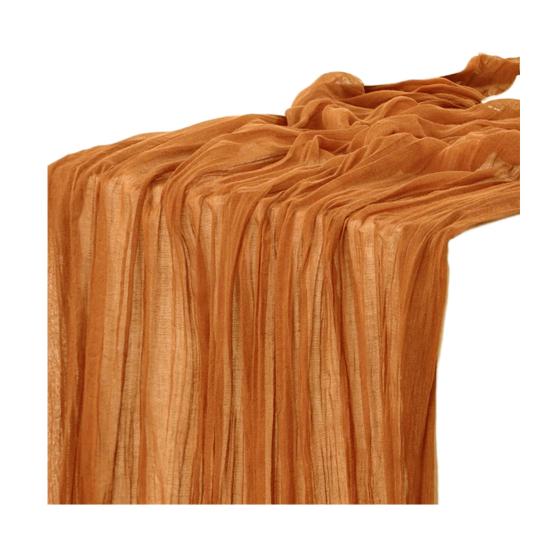 Table Flag Solid Color Pleated Design Bohemia Style Wedding Table Runner Special Events Wedding Decoration