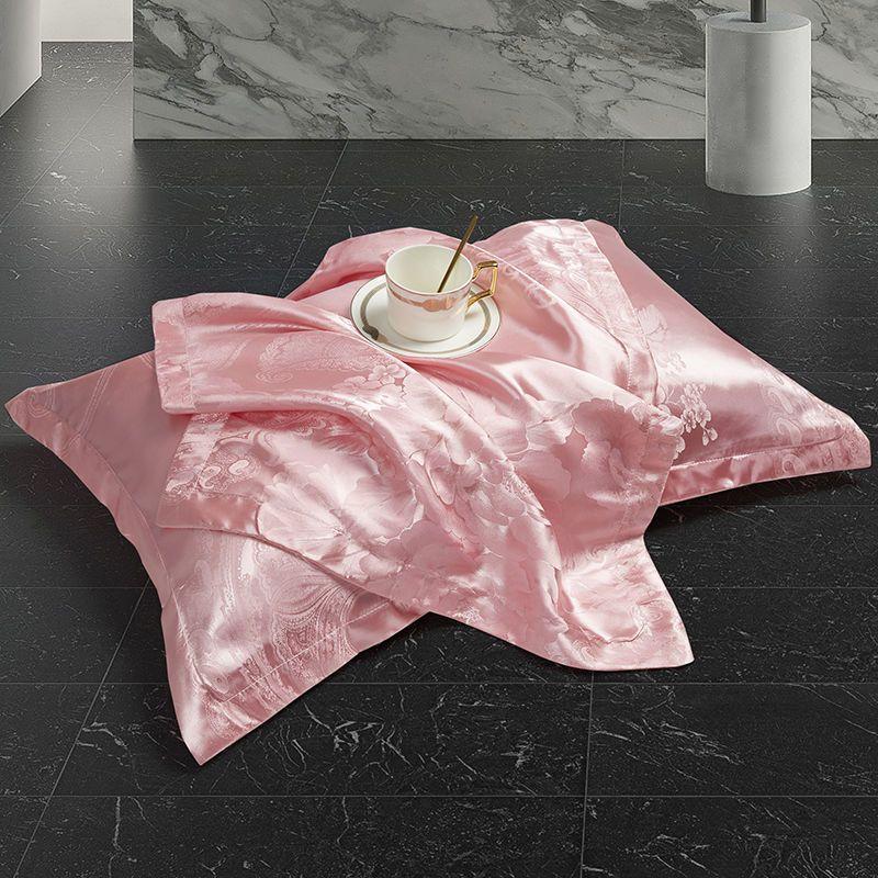 2pcs Luxurious Jacquard Pillowcases, Soft & Comfortable, Washable for Bedroom or Guest Room Decor, Bedroom Decor and Accessories