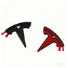 1Pcs ABS 3.5x5.3cm For Tesla SpaceX Model 3 Highland 2023 Model S X Y Y-Eur Roa Car Steering Wheel Emblem Sticker Accessories