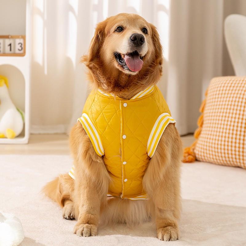 Large Dog Padded Vest Winter Warm Coat Golden Retriever Samoyed