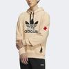 Adidas Originals Trefoil Vday Hoodie With Sport Print Logo Men Tops Amber-Yellow HA3655