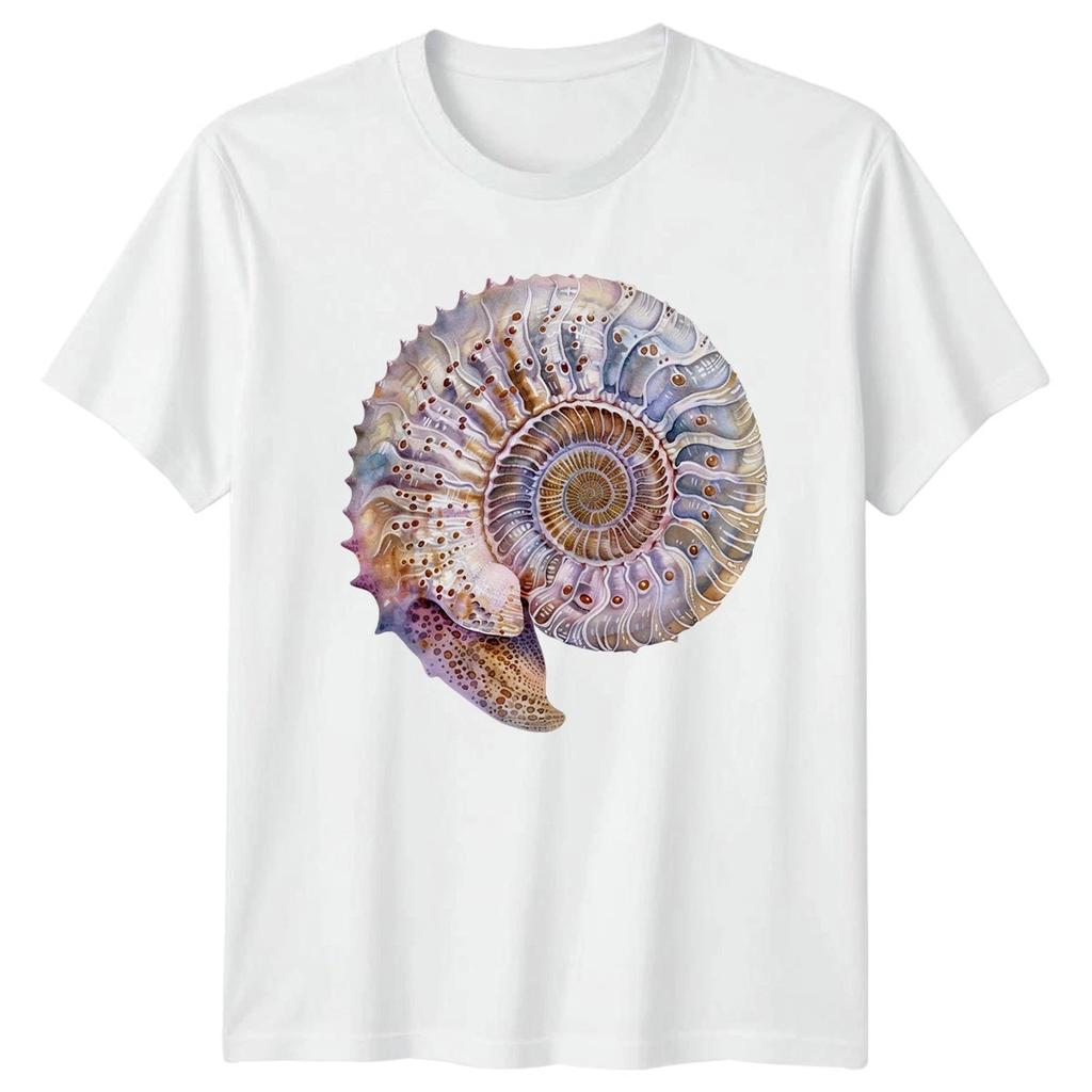 Beautiful Ammonite Fossil T-Shirt Marine Science Birthday Gift For Him And Her
