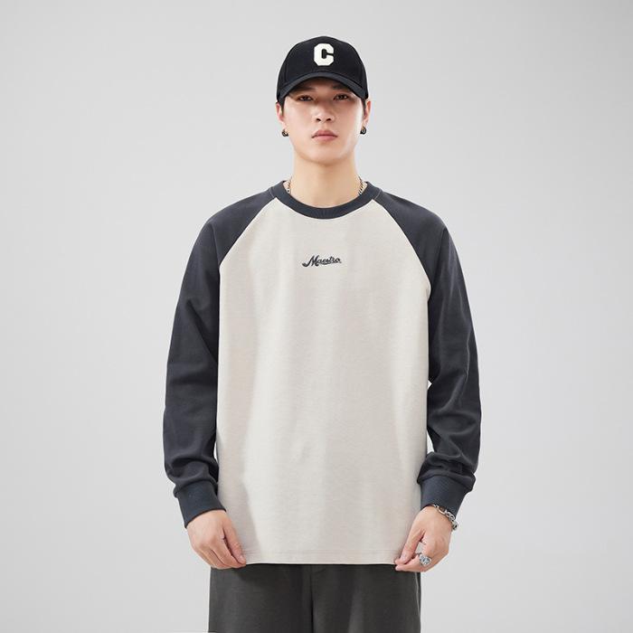 

Осенне-зимний свитер с длинными рукавами, мужская свободная рубашка большого размера с круглым вырезом, верхняя часть модного бренда 4XL