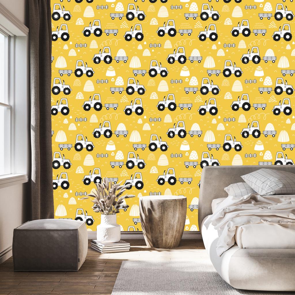 Farm Tractors Wallpaper for Living Room and Bedroom 50x1000