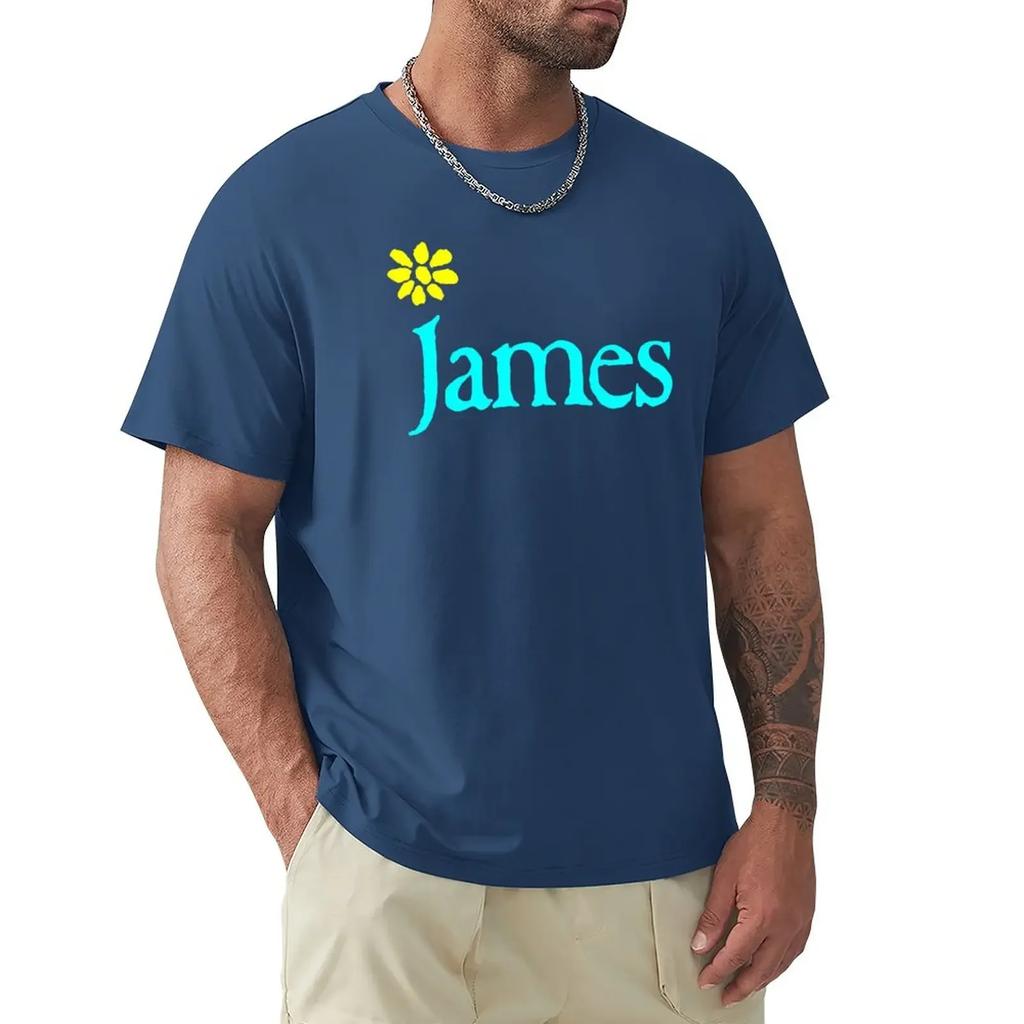 James Band T-shirt street wear anime Unisexs långa t-shirts