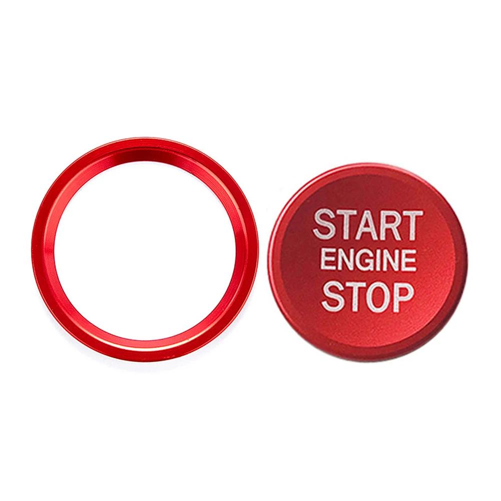 For  A4 A5 B9 B8 BT A7 C7 4GB Q5 8R Auto Engine Start Stop Push Button Cover Ignition Ring Decoration Car Accessories