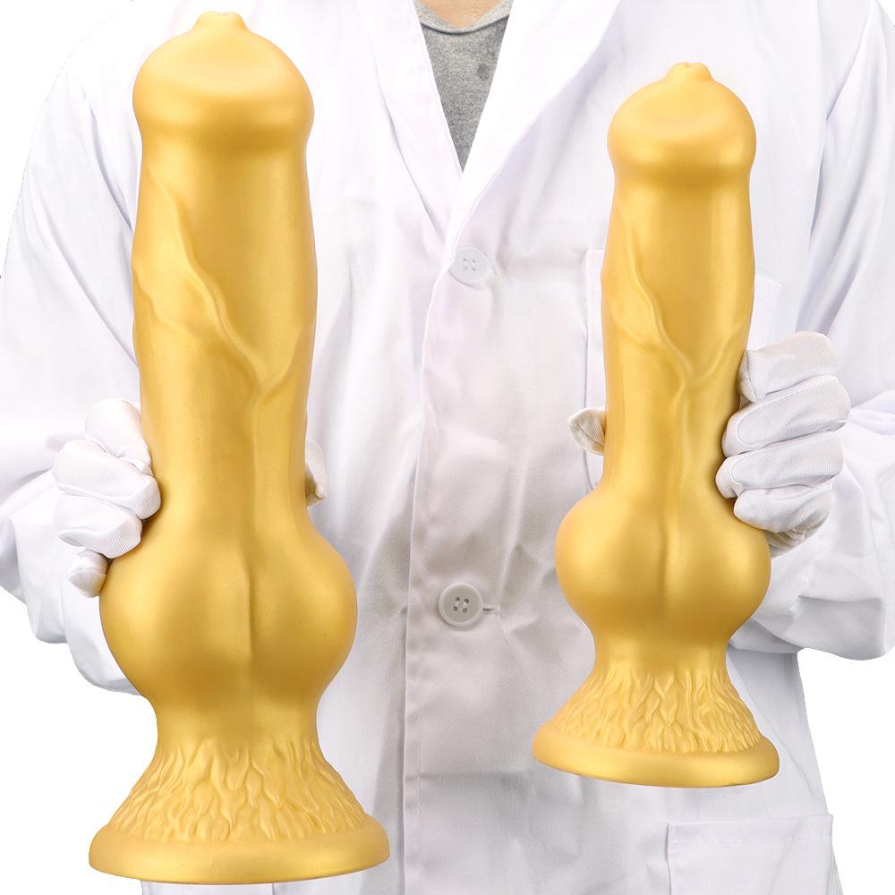 Special-shaped Dog Hanging Liquid Silicone Miniature Miniature Penis Female Masturbation Device Prosthetic Penis Back Large Anal Plug Sex Toys