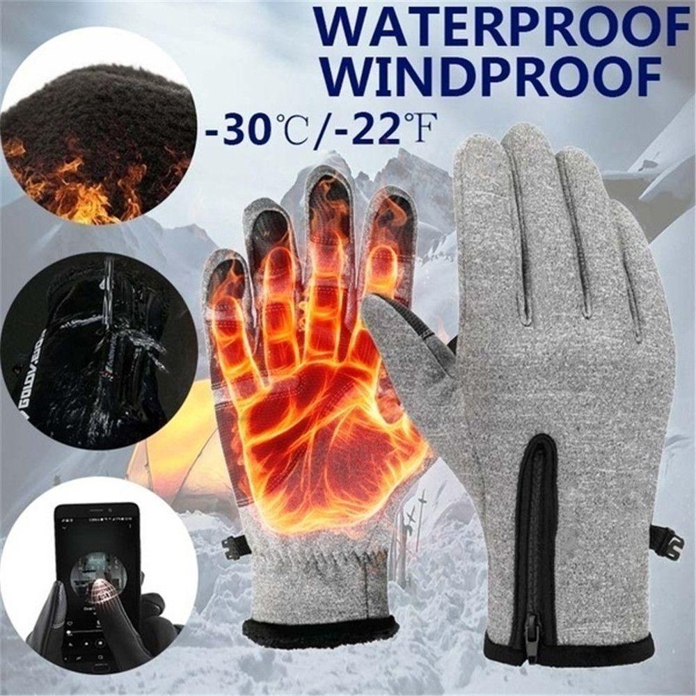 Windproof Driving  Riding Anti-slip Gloves Thermal Glove Winter Warm Gloves Touch Screen Mittens