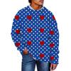 Men's Print Faux Sweater, Crewneck Sweatshirt, Loose Long-sleeved Top