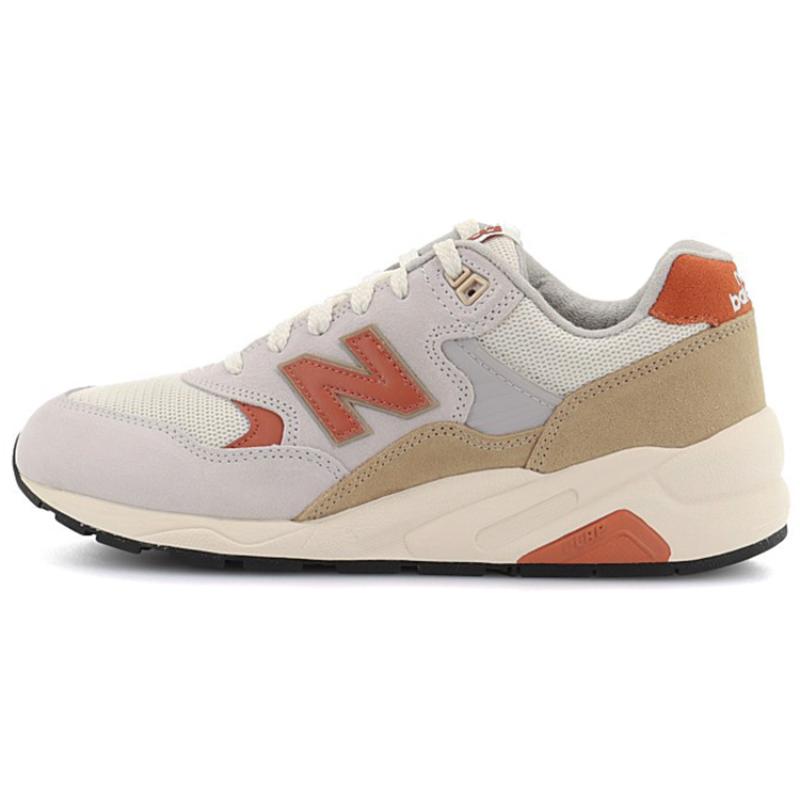 New Balance NB 580 Durable Breathable Low-Top Casual Running Shoes Unisex Light Gray Sneakers CMT580CS(D width))
