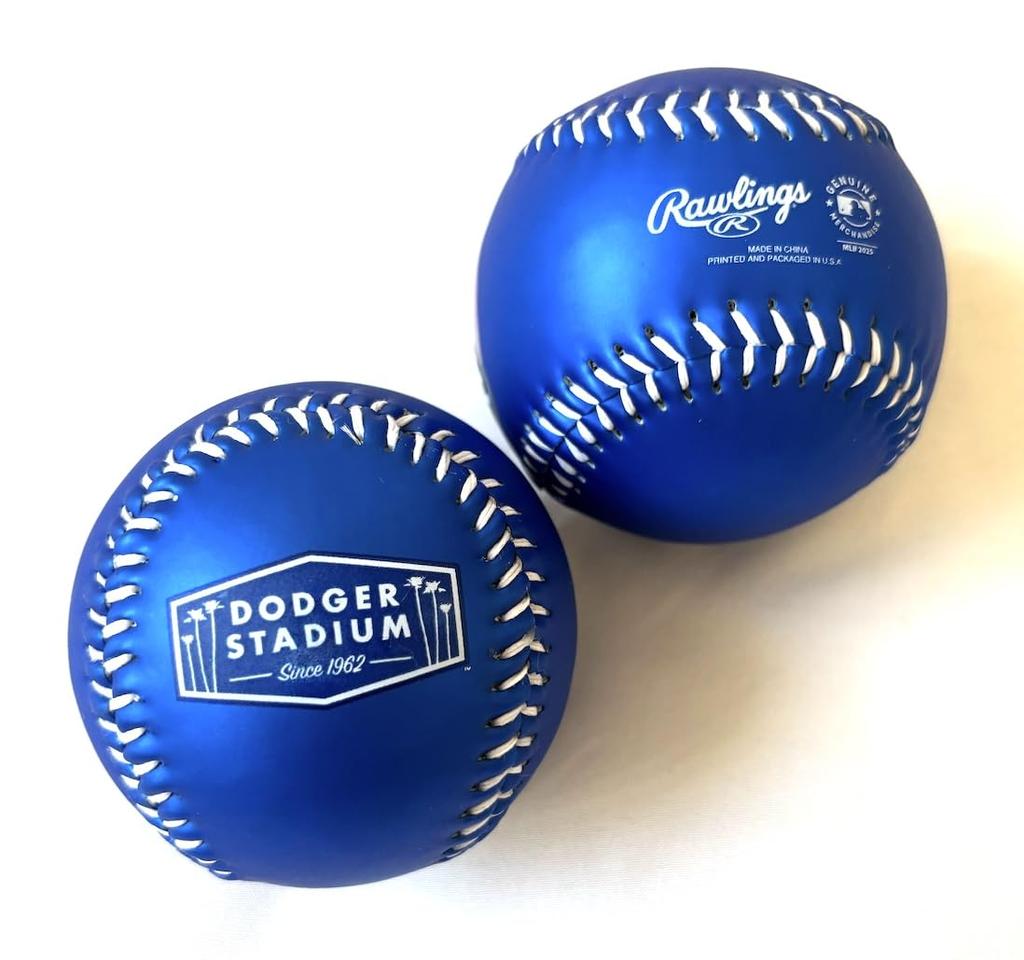 Los Angeles Dodgers Vs. New York Yankees 2025 Replica Ball, Blue, Dodger Stadium Memorial [Parallel Import]
