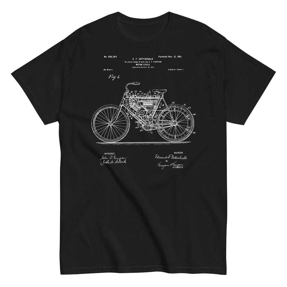 1901 Motorcycle US Patent Vintage Unisex Classic T-Shirt