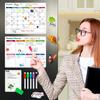 Magnetic Dry Erase Fridge Calendar Whiteboard Set,3 Pack 14.6" x 11" Reble Refrigerator Calendar for Fridge & Wall-Monthly, Weekly,Daily Planners