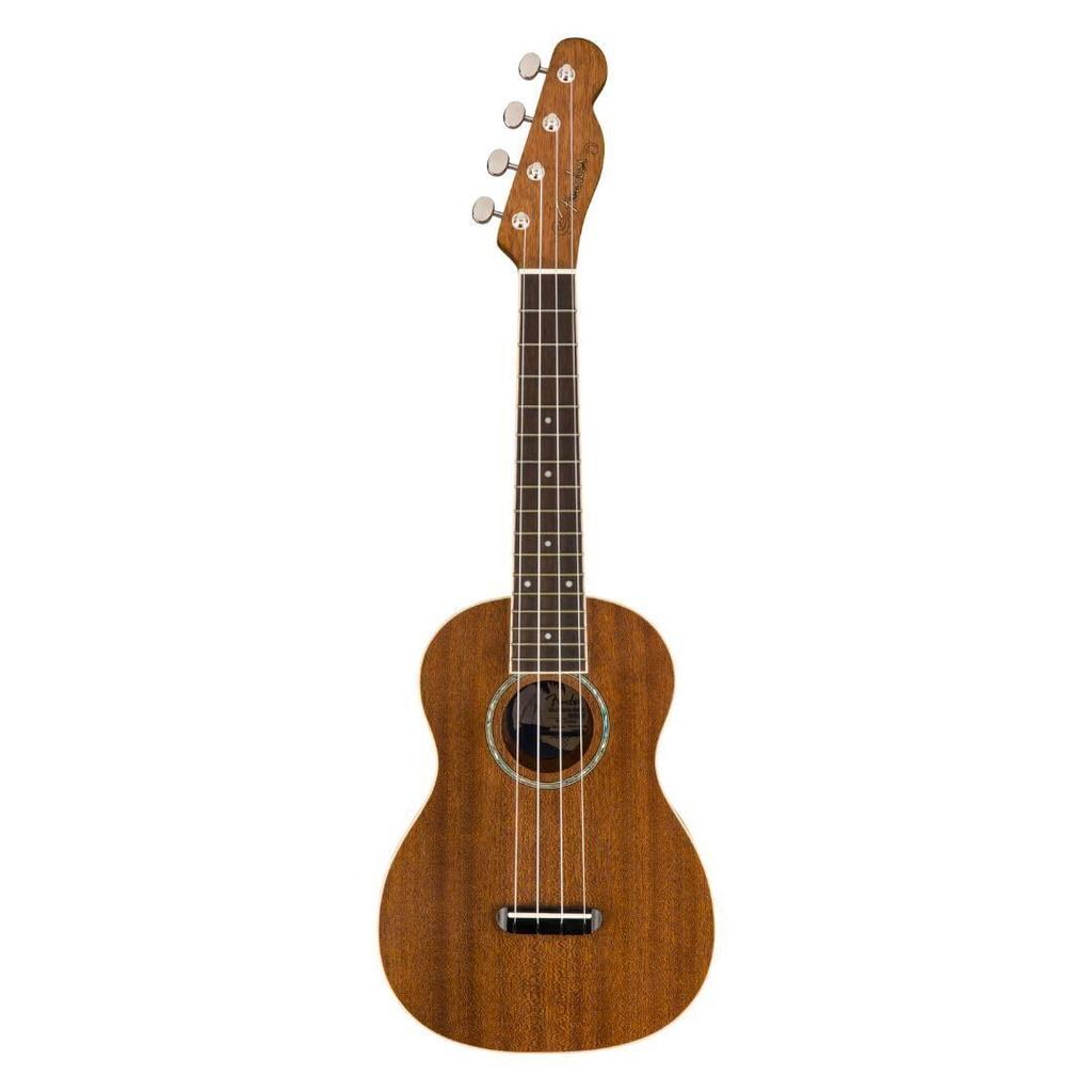 Fender Ukulele Zuma Concert Natural, inklusive Softcase, Uke,